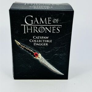 Game of Thrones Catspaw Collectible Mini Dagger with Arya Stark Mini Book NEW